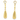 Kena Textured Gold Drop Earrings